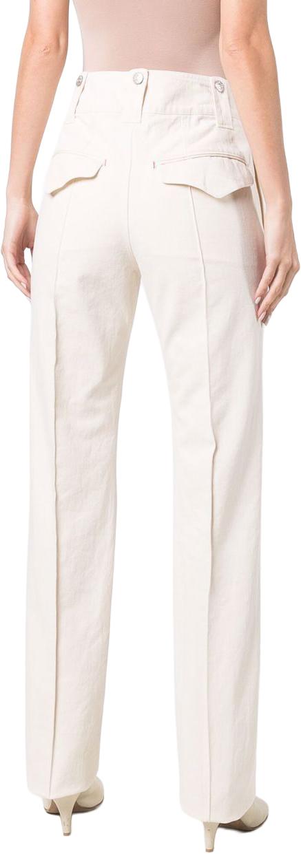  이자벨마랑 스트레이트 팬츠 PA202121H016IDILIROK23EC WHITE - ISABEL MARANT