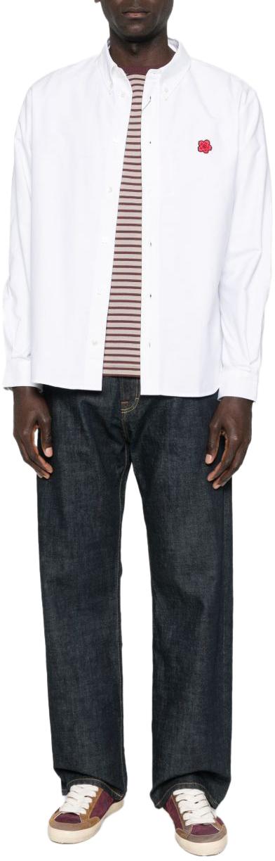 26SS 겐조 보케 플라워 엠브로이더드 캐주얼 셔츠 FG55CH4109LO01 WHITE - KENZO