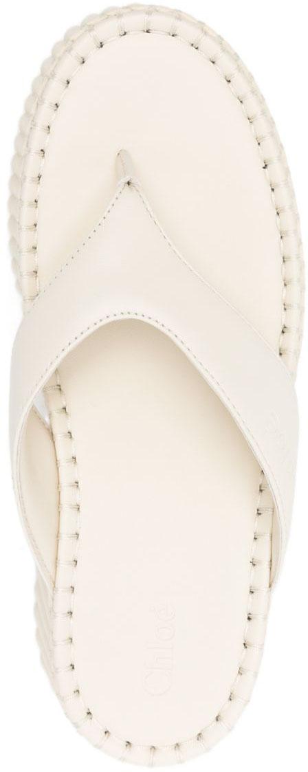 26SS 끌로에 뮬/슬리퍼 CHC25A10XSN122 WHITE - CHLOE