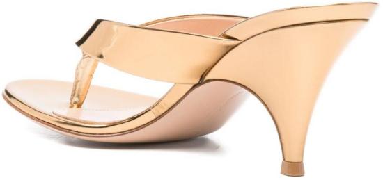 26SS 지안비토로시 뮬/슬리퍼 G1013870RICMETMEKO GOLD - GIANVITO ROSSI