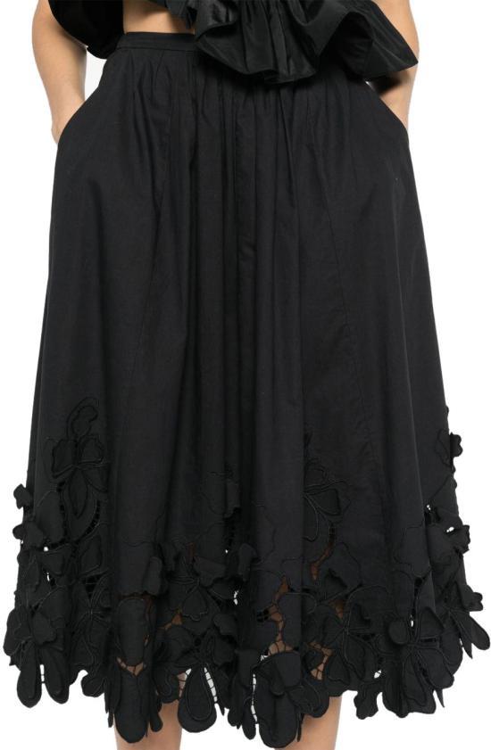 25SS 포르테포르테 미디 스커트 13607MYSKIRT8012 BLACK - FORTE FORTE