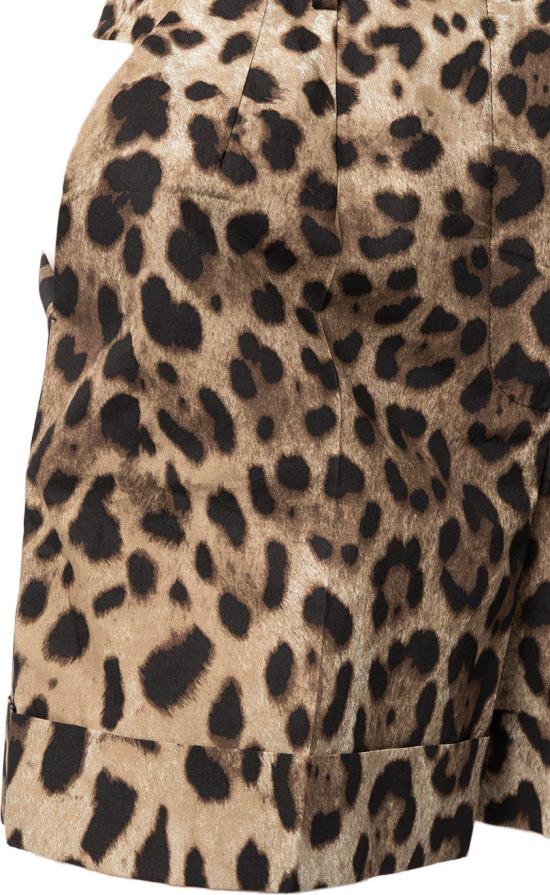 26SS 돌체앤가바나 레오파드 프린트 포플린 쇼츠 FTASXTHS5E3HY13M BEIGE - DOLCE & GABBANA