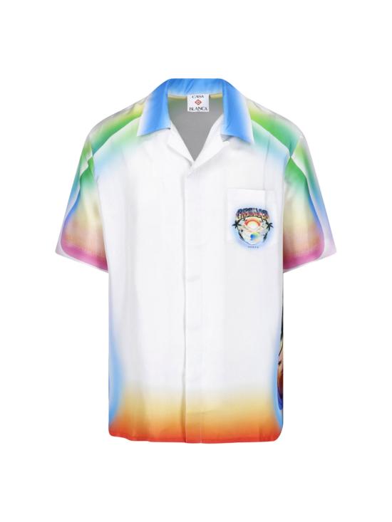 26FW 카사블랑카 반팔 셔츠 M PF26 SH 003 05 CASA AIRSPRAY Multicolor