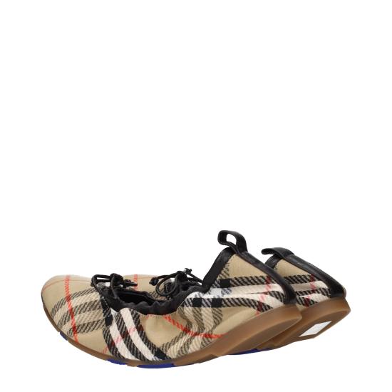 26SS 버버리 체크 레더 폰 발레리나 8121103 - BURBERRY