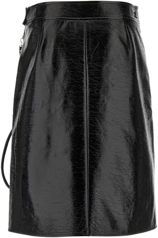 25FW 쿠레쥬 미디 스커트 325CJU311VY00149999 BLACK - COURREGES