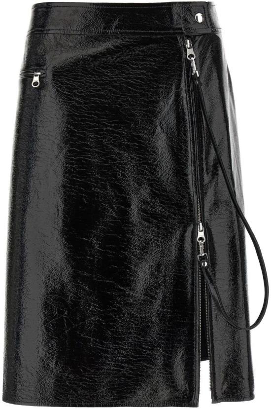 25FW 쿠레쥬 미디 스커트 325CJU311VY00149999 BLACK