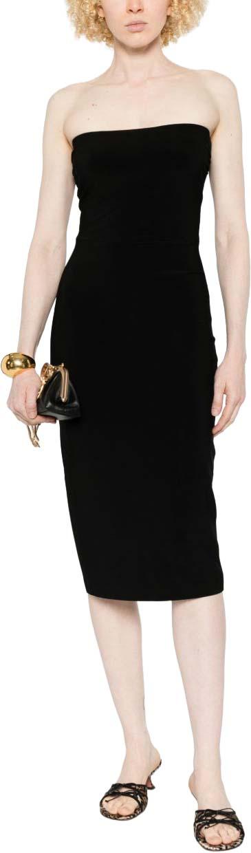 26SS 노마카말리 미디 원피스 KK4253PLU14001 BLACK - NORMA KAMALI