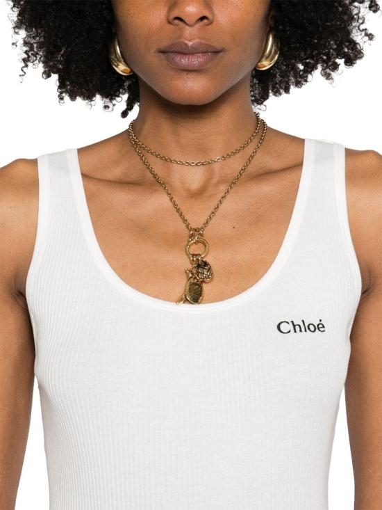 26SS 끌로에 민소매 티셔츠 7614027725032 WHITE - CHLOE