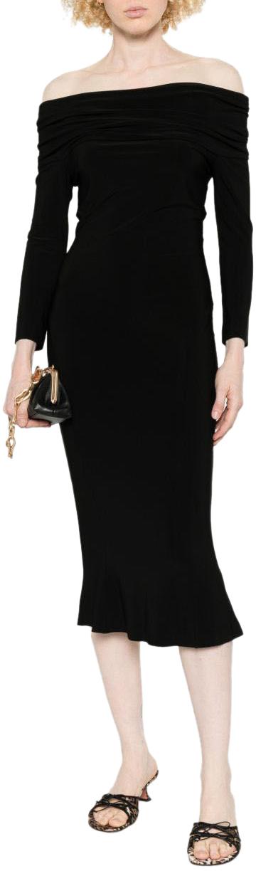 26SS 노마카말리 롱 원피스 KK1263PLT65001 BLACK - NORMA KAMALI