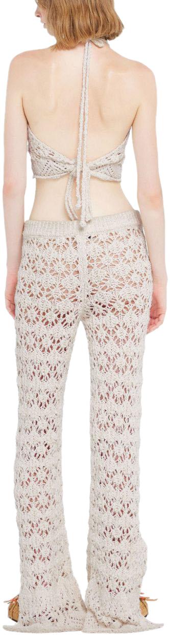 26SS 알라누이 민소매 티셔츠 LWHT010R26KNI001OFOF WHITE - ALANUI