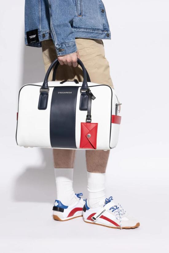 26SS 디스퀘어드2 토트백 DFM007825108874 M1424 BIANCO BLU ROSSO - DSQUARED2