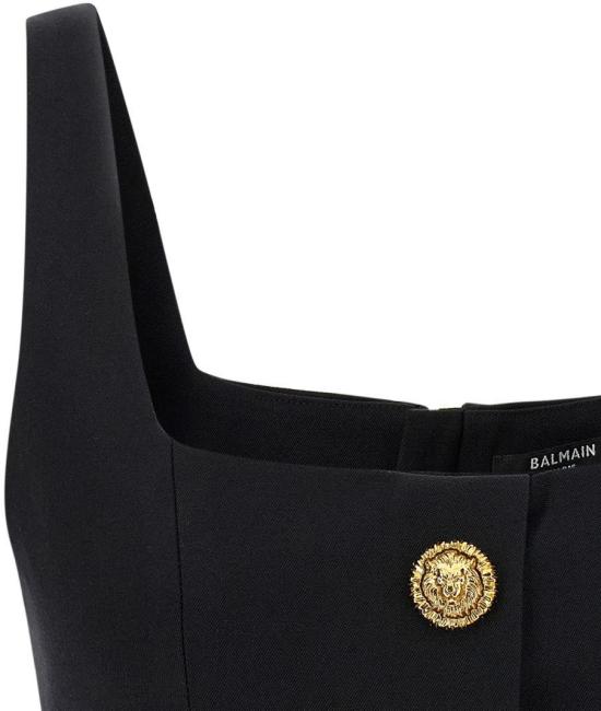26SS 발망 민소매 티셔츠 GF1AB520WC090PA BLACK - BALMAIN