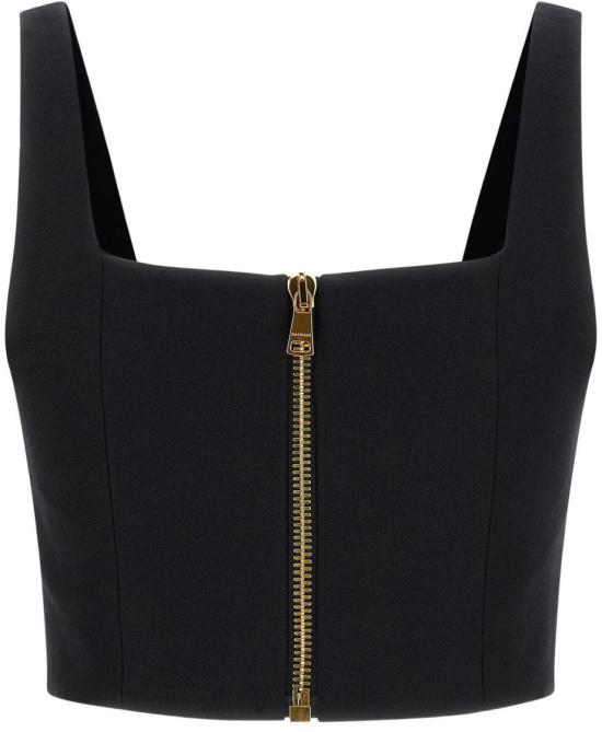 26SS 발망 민소매 티셔츠 GF1AB520WC090PA BLACK - BALMAIN