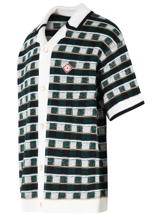 26FW 카사블랑카 반팔 셔츠 M PF26 KW 1425 01COTTON MULTI White - CASABLANCA