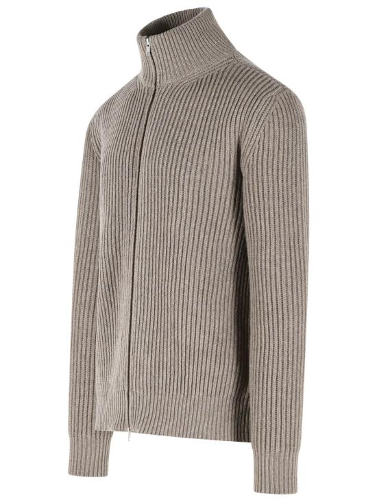 26FW MM6 메종마르지엘라 집업 니트 SH0AM0095 M13286811M Beige - MM6 MAISON MARGIELA