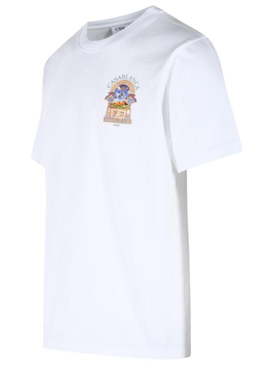 26FW 카사블랑카 반팔 티셔츠 M PF26 JTS 001 08WHITE JERSEY EGYPTIAN ARCH White - CASABLANCA