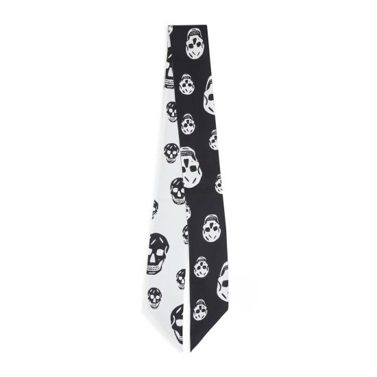 26FW 알렉산더 맥퀸 머플러/스카프 857553 3001Q 1078 BLACK IVORY - ALEXANDER MCQUEEN