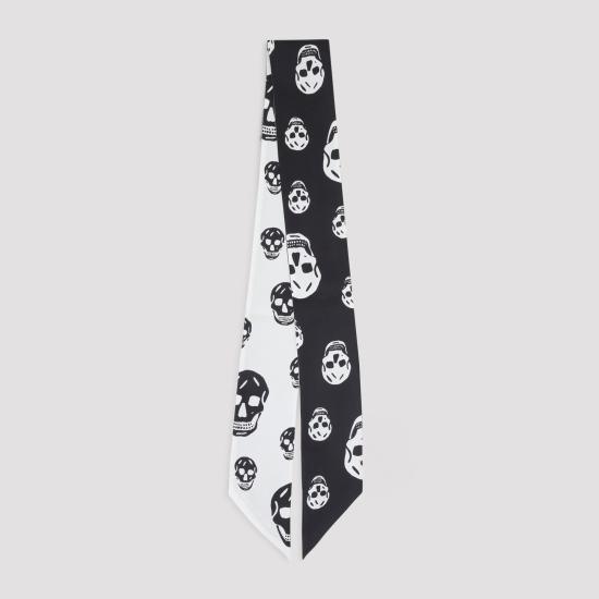 26FW 알렉산더 맥퀸 머플러/스카프 857553 3001Q 1078 BLACK IVORY - ALEXANDER MCQUEEN