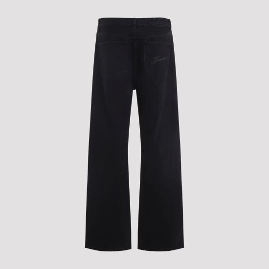 26FW 자크뮈스 스트레이트 데님 팬츠 PAM00028AD00039 990 BLACK - JACQUEMUS