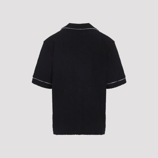 26FW 카사블랑카 반팔 셔츠 MPF26SH08502 BLACK - CASABLANCA