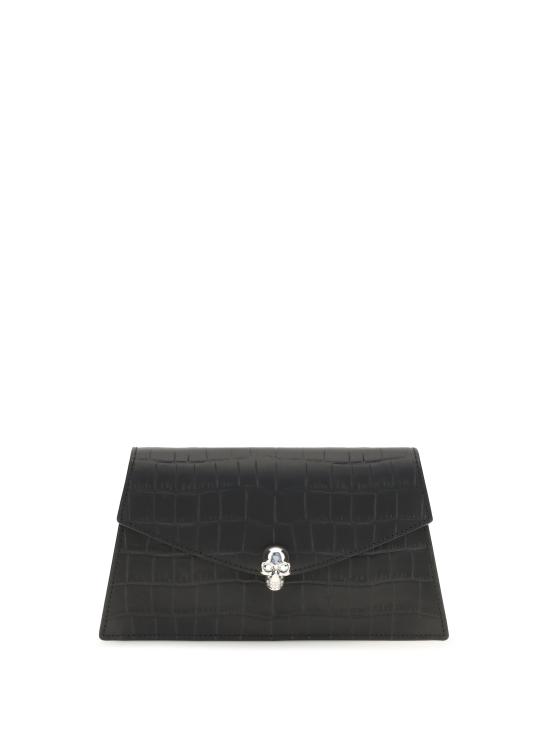 26FW 알렉산더 맥퀸 클러치/파우치 8746981HBT2 1000 BLACK
