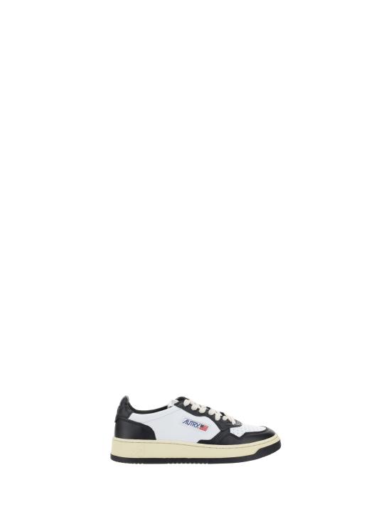 26FW 오트리 메달리스트 로우 스니커즈 AULMWB01 WHTBK WHITE