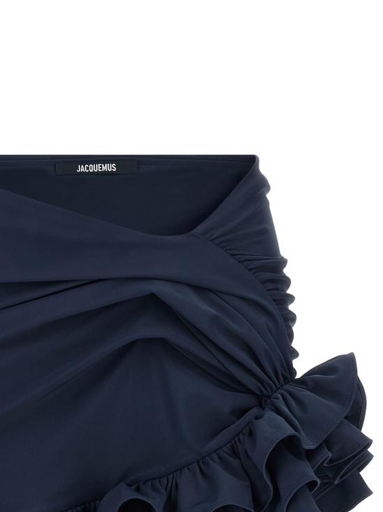 26FW 자크뮈스 숏 스커트 26ESKW00680AJ00287380 Blue - JACQUEMUS