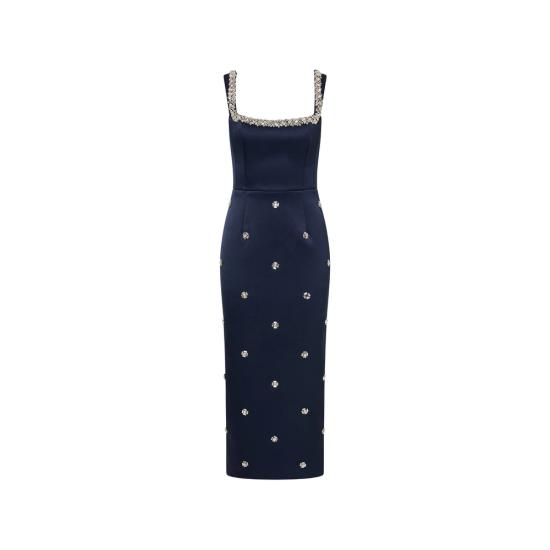 26FW 레베카 밸런스 롱 원피스 2602 1604 NAVY BLUE