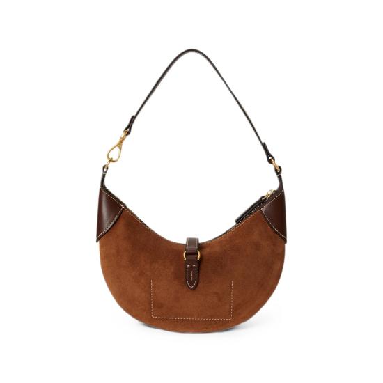 26FW 랄프 로렌 숄더백 428929801015 TOBLK BROWN - RALPH LAUREN