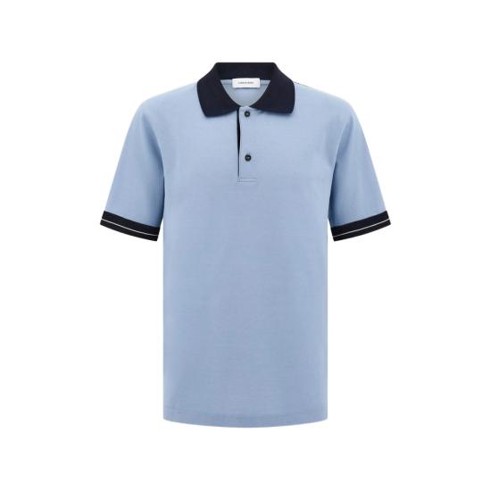 26FW 살바토레 페라가모 폴로 티셔츠 145340 0793826 WANAV BLUE