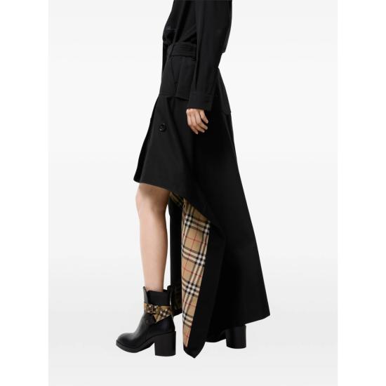 26FW 버버리 롱 스커트 8129543 HEATHER A1189 BLACK - BURBERRY