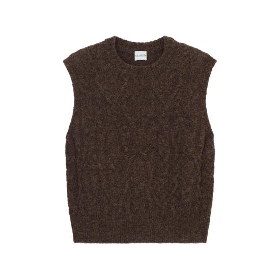 26FW 클로즈드 민소매 티셔츠 C96830 98W 22 963 BROWN