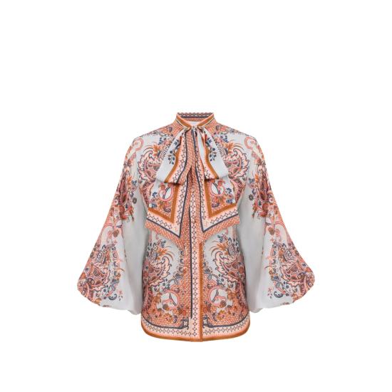 26FW 짐머만 블라우스 4461TSS261 BLUE BLUE ORANGE