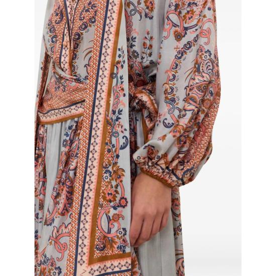 26FW 짐머만 블라우스 4461TSS261 BLUE BLUE ORANGE - ZIMMERMANN