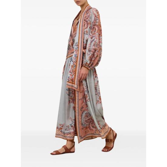 26FW 짐머만 블라우스 4461TSS261 BLUE BLUE ORANGE - ZIMMERMANN