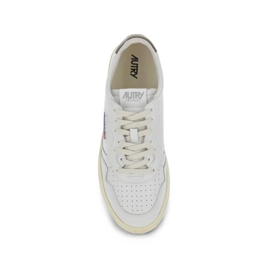 26FW 오트리 메달리스트 로우 스니커즈 AULM LL28 WHITE - AUTRY