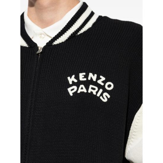 26FW 겐조 봄버 자켓 FG65CA8053EC 99J BLACK WHITE - KENZO