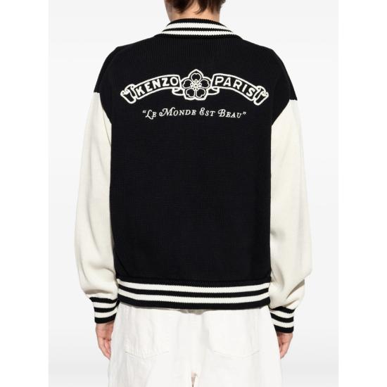 26FW 겐조 봄버 자켓 FG65CA8053EC 99J BLACK WHITE - KENZO