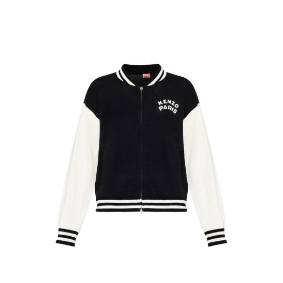 26FW 겐조 봄버 자켓 FG65CA8053EC 99J BLACK WHITE