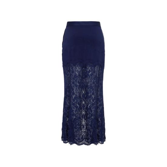 26FW 파코라반 롱 스커트 26AJJU021 PA0170 P481 BLUE - PACO RABANNE