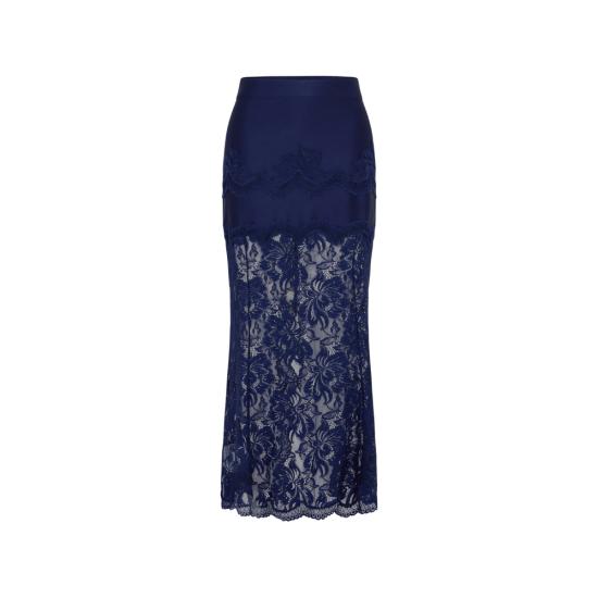 26FW 파코라반 롱 스커트 26AJJU021 PA0170 P481 BLUE