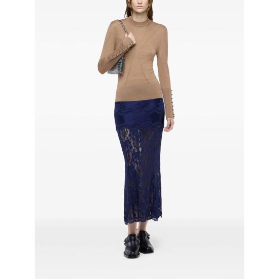 26FW 파코라반 롱 스커트 26AJJU021 PA0170 P481 BLUE - PACO RABANNE