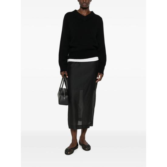 26FW 바이말렌비거 미디 스커트 ESTA 050 BLACK - BY MALENE BIRGER