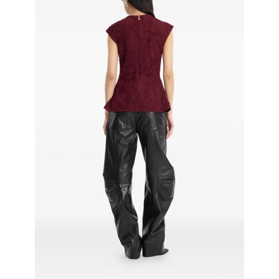 26FW 로테이트 가죽 팬츠 116170100 LEATHER CA 100 BLACK - ROTATE