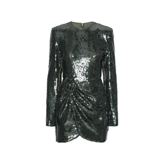 26FW 로테이트 숏 원피스 116141265 SEQUINS LS 265 GREEN