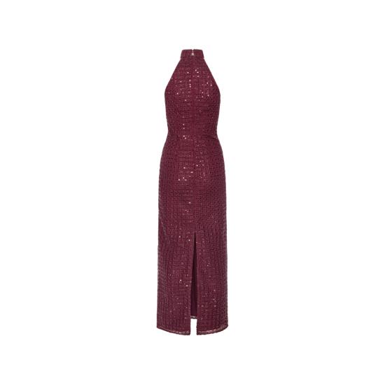 26FW 로테이트 롱 원피스 1162922734 BEADED MAX 2734 RED - ROTATE