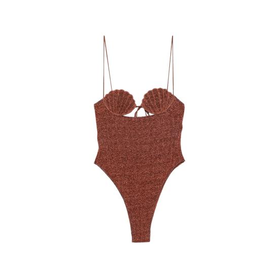 26FW 오세리 원피스 수영복 LMF257 LUREX BROWN