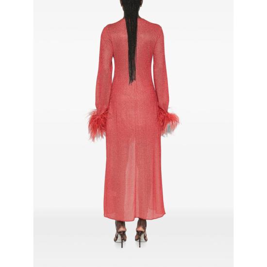 26FW 오세리 비치용품 LKF257 LUREX PLUM CORAL RED - OSÉREE