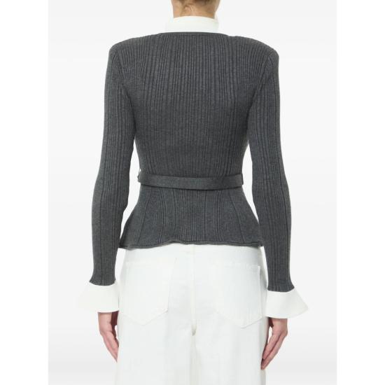 26FW 셀프 포트레이트 가디건 PF26 131T GR GREY - SELF PORTRAIT