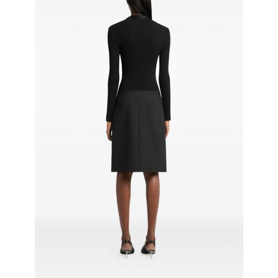 26FW 쿠레쥬 긴팔 티셔츠 326MPU285FI 0001 9999 BLACK - COURREGES